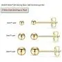 Sterling Silver Tiny Round Ball Stud Earrings for Women Girls Men- 3 Pairs Hypoallergenic Small Dot Studs Earrings Pack Cartilage Tragus Helix Earrings (2mm 3mm 4mm) Sterling Silver Tiny Round Ball Stud Earrings for Women Girls Men- 3 Pairs Hypoallergenic Small Dot Studs Earrings Pack Cartilage Tragus Helix Earrings (2mm 3mm 4mm)