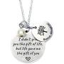 Stepdaughter Gift - I Didnt Give You the Gift of Life But Life Gave Me the Gift of You - Family Tree Pendant Necklace Step Daughter Gifts from Stepmom or Stepdad