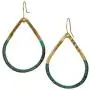 Handmade Boho Open Teardrop Gold Patina Earrings for Women Handmade Boho Open Teardrop Gold Patina Earrings for Women