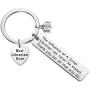 ENSIANTH Librarian Keychain Librarian Retirement Gift Best Librarian Ever Gift Librarian Appreciation Gift