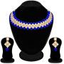Aheli Elegant Indian Faux Kundan Studded Necklace Earring Set Bollywood Wedding Party Wear Ethnic Fashion Jewelry for Women