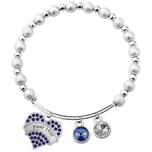 PENQI 1920 Sorority Jewelry Finer 1920 Love Charm Necklace/Bracelet 1920 Greek Sorority Jewelry Gift for Women Girls