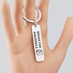 ENSIANTH New Driver Gift Drive Safe Keychain Brake for Squirrel Keychain Sweet 16 Gift 16th Birthday Jewelry