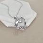 Unicorn Necklace for Women Sterling Silver Love Heart Horse Pendant Necklace Celtic Knot Irish Christmas Jewelry Gifts