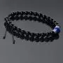 J&C Handmade 4mm Hematite Adjustable Braided Healing Stones Bracelets, S925 Sterling Silver Artisan Barrel Beads Bracelets for Women/Men. J&C Handmade 4mm Hematite Adjustable Braided Healing Stones Bracelets, S925 Sterling Silver Artisan Barrel Beads Bracelets for Women/Men.