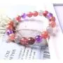 Alexs Wish List Natural Super Seven Melodys Stone 8mm Round Beads Bracelet | Super Power Healing Meditation Bracelet