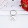 LLsuy Sobriety Gift Addiction Recovery Serenity Keychain But for The Grace of God Keychain AA Symbol Charm New Beginnings Jewelry