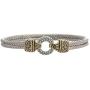 John Medeiros Lovely Antiqua Collection 7'' Pavè CZ Circle Bracelet Cubic Zirconia Made in America