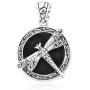 Shop LC BALI LEGACY 925 Sterling Silver Healing Pain Relief Black Petrovsky Shungite Dragonfly Pendant Wedding Anniversary Engagement Bohemian Jewellery Birthday Gifts for Women