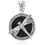 Shop LC BALI LEGACY 925 Sterling Silver Healing Pain Relief Black Petrovsky Shungite Dragonfly Pendant Wedding Anniversary Engagement Bohemian Jewellery Birthday Gifts for Women