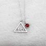 BAUNA Delta Sigma Theta 1913 Necklace Red Rhinestones DST Necklace Jewelry for Sorority Girls