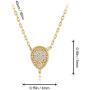 GELIN 14k Solid Gold 0,03 ct Diamond Teardrop Pendant Y Necklace for Women, Surprise Fine Jewellery ,18 inch