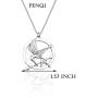 PENQI The Hunger Games Jewelry Pin Arrow Necklace Game Bird Pendant Necklace Bronze Film Movie Fans Gift for Women Men