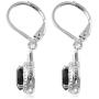 Shop LC 925 Sterling Silver Black Spinel Cubic Zirconia CZ Dangle Drop Earrings for Women Engagement Wedding Prom Jewelry Mothers Day Gifts