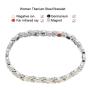 Magnetic Bracelets Women, Health Care Stainless Steel Magnetic Bracelets for Arthritis Pain Relief Magnet Bracelet with Magnets and Germanium Element