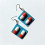 4 Pair Funny Lovely Capsule-shaped Pills Dangle Earrings Wooden Pills Medicine Board Drop Earrings Exaggerated Durable and Useful Earrings for Women Girl Unique Cute Jewelry