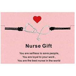 Your Always Charm Stethoscope Bracelet,Inspired Nurse Jewelry Gifts,Heart Stethoscope Link Bracelet for Women