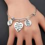 MAOFAED Aunt Gift Best Tia Ever You are Always in My Heart Aunt Bracelet Auntie Gift Auntie Bracelet Auntie Birthday Gift Auntie Keepsake