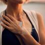 Silver Cross Faith Pendant Necklace Crystal Heart Christian Religous Jewelry for women Girls Stainless Steel Chain 18'' with 2'' Extension