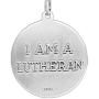 TrueFaithJewelry Sterling Silver Engraved Luthers Rose Lutheran Medal Pendant, 3/4 Inch