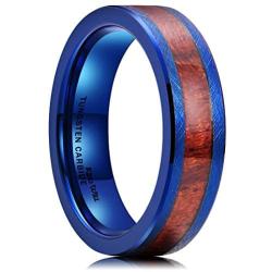 King Will Classic 6mm/8mm Tungsten Carbide Ring Wedding Band for Men Women Engagement Ring Comfort Fit