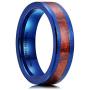 King Will Classic 6mm/8mm Tungsten Carbide Ring Wedding Band for Men Women Engagement Ring Comfort Fit