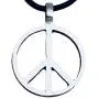 Trilogy Jewelry Pewter Classic Peace Sign Love Hippie Pendant on Leather Necklace Trilogy Jewelry Pewter Classic Peace Sign Love Hippie Pendant on Leather Necklace