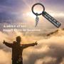 MAOFAED Memorial Keychain A Piece of My Heart Lives in Heaven Sympathy Gift Loss of Loved One Keychain