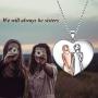 Sister Gifts from Sister, Sterling Silver Sister Pendant Necklace Jewelry, Birthday Jewelry Gift Necklaces for Sisters