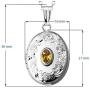 Finejewelers Sterling Silver Birthstone Locket Pendant Necklace