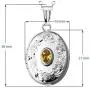 Finejewelers Sterling Silver Birthstone Locket Pendant Necklace Finejewelers Sterling Silver Birthstone Locket Pendant Necklace