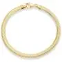Miabella 18K Gold Over Sterling Silver Italian Solid 4mm Flat Snake Dome Herringbone Chain Link Bracelet for Women Men 6.5, 7, 7.5, 8, 8.5 Inch, 925 Italy Miabella 18K Gold Over Sterling Silver Italian Solid 4mm Flat Snake Dome Herringbone Chain Link Bracelet for Women Men 6.5, 7, 7.5, 8, 8.5 Inch, 925 Italy
