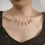 YSAHan Customized Name Necklace Handmade Personalized 18K Gold Plated Choker Nameplate Jewelry for Women Girls YSAHan Customized Name Necklace Handmade Personalized 18K Gold Plated Choker Nameplate Jewelry for Women Girls
