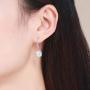 Earrings for Woman 925 Sterling Silver With Blue Crystal