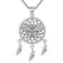 Aniu Butterfly Dream Catcher Necklace for Women, S925 Sterling Silver Feathers Girls Pendant (with Gift Box and 18 Inch Chain) Aniu Butterfly Dream Catcher Necklace for Women, S925 Sterling Silver Feathers Girls Pendant (with Gift Box and 18 Inch Chain)