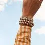 5 Pcs Layer Beads Bracelet for Women Round Beaded Handmade Stretch Bracelet Stack Adjustable Charm Jewelry 5 Pcs Layer Beads Bracelet for Women Round Beaded Handmade Stretch Bracelet Stack Adjustable Charm Jewelry