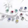 Aurora Tears 925 Sterling Silver 12 Birthstone Necklace Women Birthday Square Pendant Birth Stone Dating Jewelry Aurora Tears 925 Sterling Silver 12 Birthstone Necklace Women Birthday Square Pendant Birth Stone Dating Jewelry