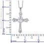 Shop LC Diamond April Birthstone Cross Necklace Pendant Silvertone Stainless Steel Women Fashion Birthday Easter Gifts Dainty Chunky Minimalist luxury Jewelry 20''