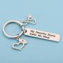 PENQI Nurse Mom Keychain Gift Nursing Themed Jewelry Medical Student Gift My Favorite Nurse Calls Me Mom Keychain Nursing Graduation Gift from Mom