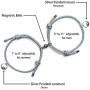 Noni Couple Magnetic Bracelet Mutual Attraction Braided Charm Pendants Bracelet Couple Adjustable Bracelets Jewelry Gifts for Women Men Couple Best Friend.