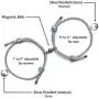 Noni Couple Magnetic Bracelet Mutual Attraction Braided Charm Pendants Bracelet Couple Adjustable Bracelets Jewelry Gifts for Women Men Couple Best Friend.