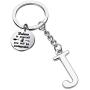 FUSTMW Initial Keychain Alphabet Initial Letter Key Ring Pendant Inspiration Gifts Believe in Yourself and You Will Unstoppable