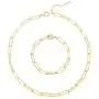 Reoxvo 18K Plated Gold Chain Necklaces for Women Paperclip Necklace and Bracelet Sets Reoxvo 18K Plated Gold Chain Necklaces for Women Paperclip Necklace and Bracelet Sets