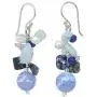 NOVICA Multi-Gem Cultured Freshwater Pearl .925 Sterling Silver Beaded Dangle Earrings, Azure Love NOVICA Multi-Gem Cultured Freshwater Pearl .925 Sterling Silver Beaded Dangle Earrings, Azure Love