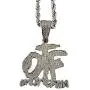 Shop-iGold Custom OTF Men Women 925 Italy White Gold Finish Iced Charm Ice Out Pendant Stainless Steel Real 3 mm Rope, Mans Jewelry, Iced Pendant, Rope Necklace 16''- 24'' Shop-iGold Custom OTF Men Women 925 Italy White Gold Finish Iced Charm Ice Out Pendant Stainless Steel Real 3 mm Rope, Mans Jewelry, Iced Pendant, Rope Necklace 16''- 24''