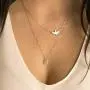 Jovono Gold Fashion MultiLayered Necklaces Dove Sequin Pendant Necklace For Women and Girls Jovono Gold Fashion MultiLayered Necklaces Dove Sequin Pendant Necklace For Women and Girls
