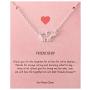 Your Always Charm Elephant Necklace for Women,Elephant Friendship Necklace for Girls Birthday Gifts