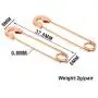 TOPBRIGHT 5 Pairs Stainless Steel Stylish Cartilage Earrings Punk Goth Safety Pin Earrings for Mens Women