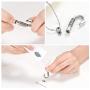 constantlife Cremation Jewelry for Ashes Urn Memorial Necklace Fish Hook Design Stainless Steel Pendant Keepsake Ashes Holder