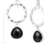 Silpada Dark Halo Natural Black Agate Drop Earrings in Sterling Silver Silpada Dark Halo Natural Black Agate Drop Earrings in Sterling Silver